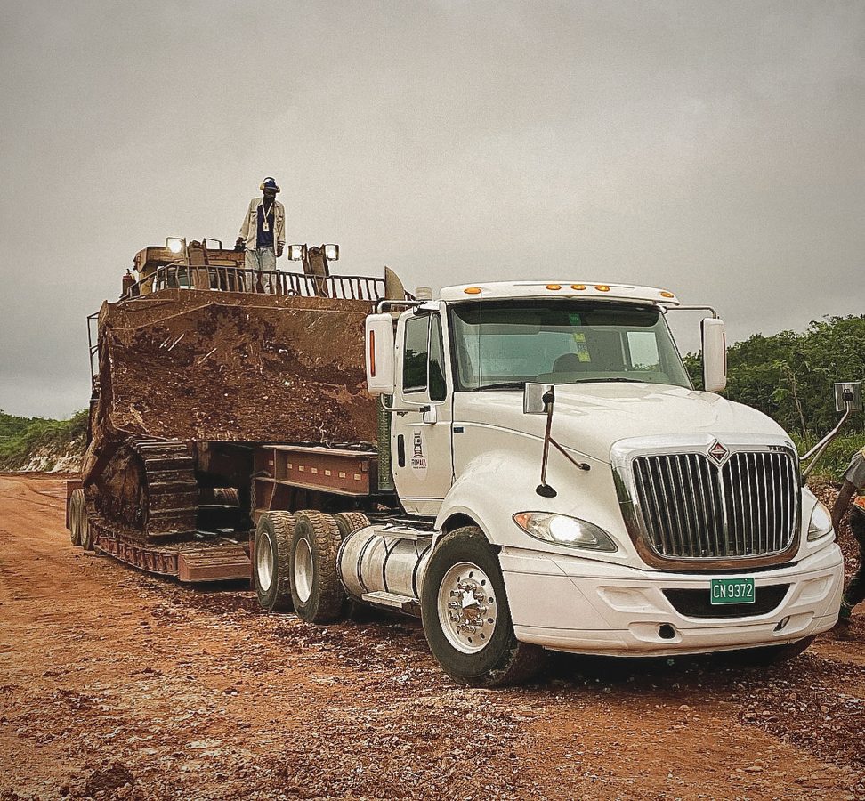 Prohaul heavy equipment transport: bulldozer on lowbed